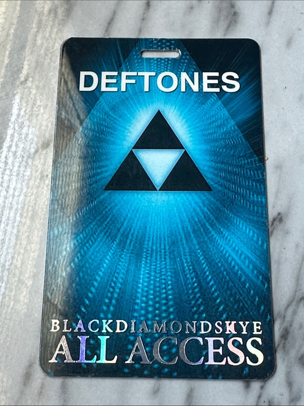 Deftones All Access Laminated Backstage Pass - Blue Black